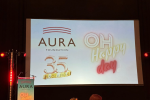 Escenario de la gala de 35 años de AURA 
